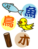 魚鳥木