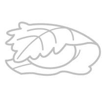 かしわもちのぬりえ