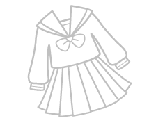 セーラーふくのぬりえ